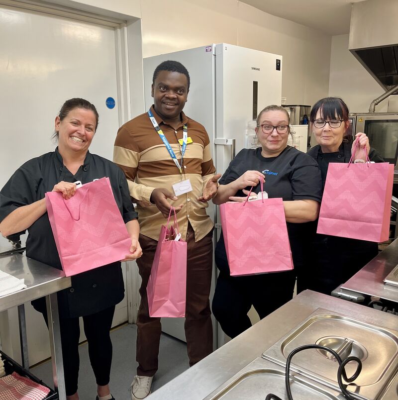 The catering team at Cygnet Alders Clinic