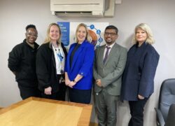 Antonia Bance MP with members of the team from Cygnet Heathers