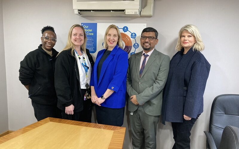 Antonia Bance MP with members of the team from Cygnet Heathers
