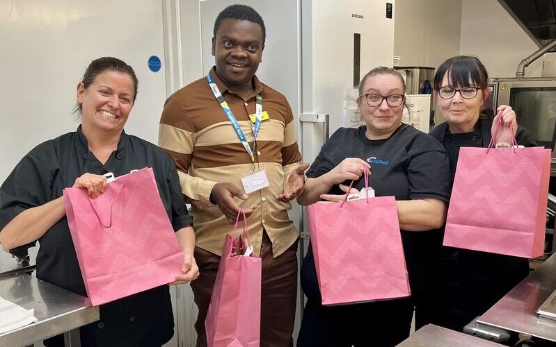 The catering team at Cygnet Alders Clinic
