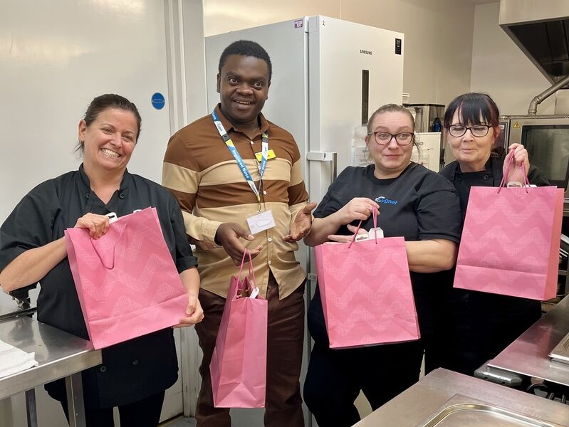 The catering team at Cygnet Alders Clinic