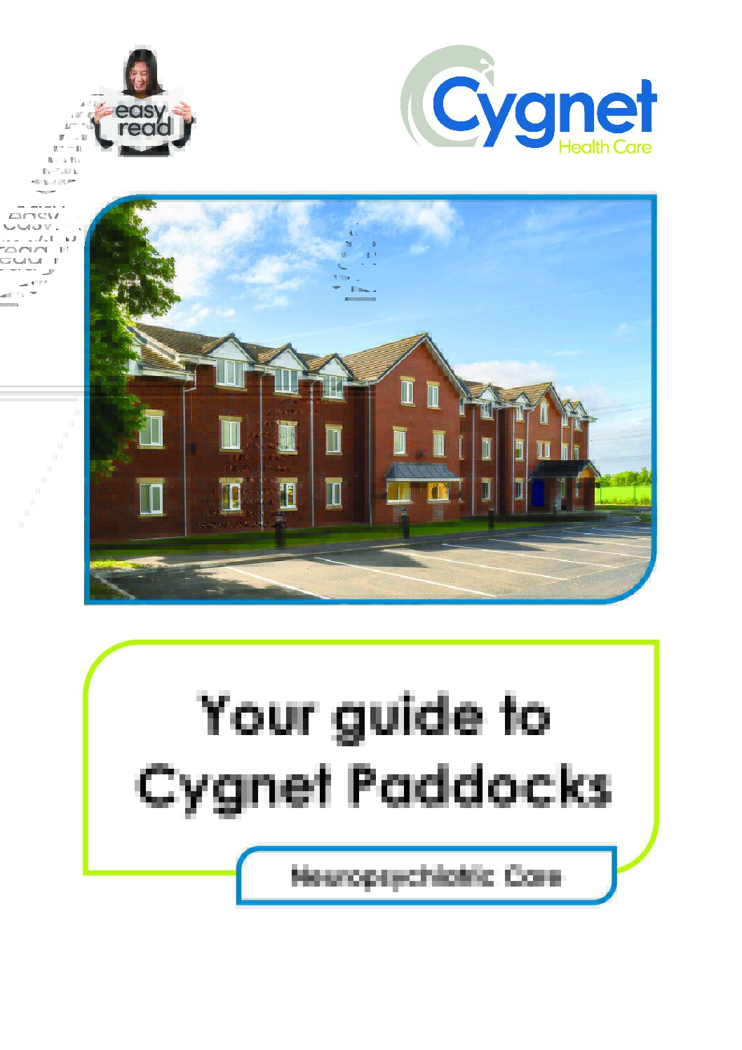 Download Easy Read guide to Cygnet Paddocks PDF