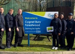 Members of the Forestwood team with their food rating