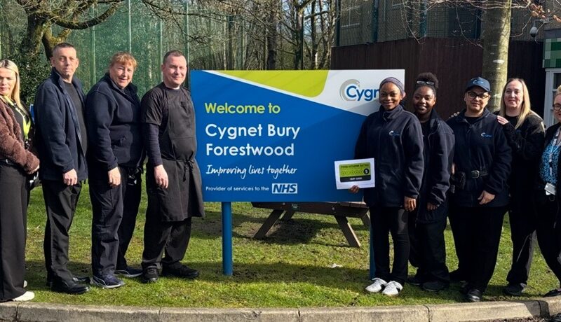 Members of the Forestwood team with their food rating