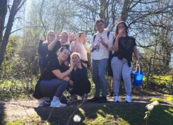 Staff from Cygnet Aspen House on the charity walk