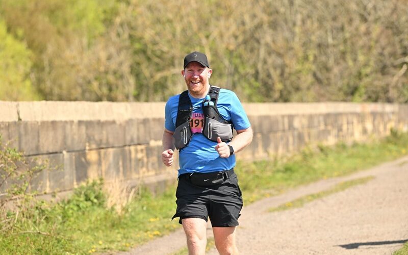 Sam Marshall during the ultra-marathon