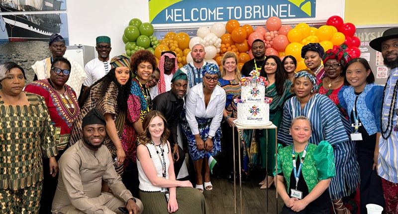 The team at Cygnet Brunel celebrating their multicultural day