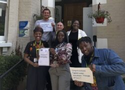 The team at Cygnet Lodge Lewisham celebrating their Triangle of Care accreditation