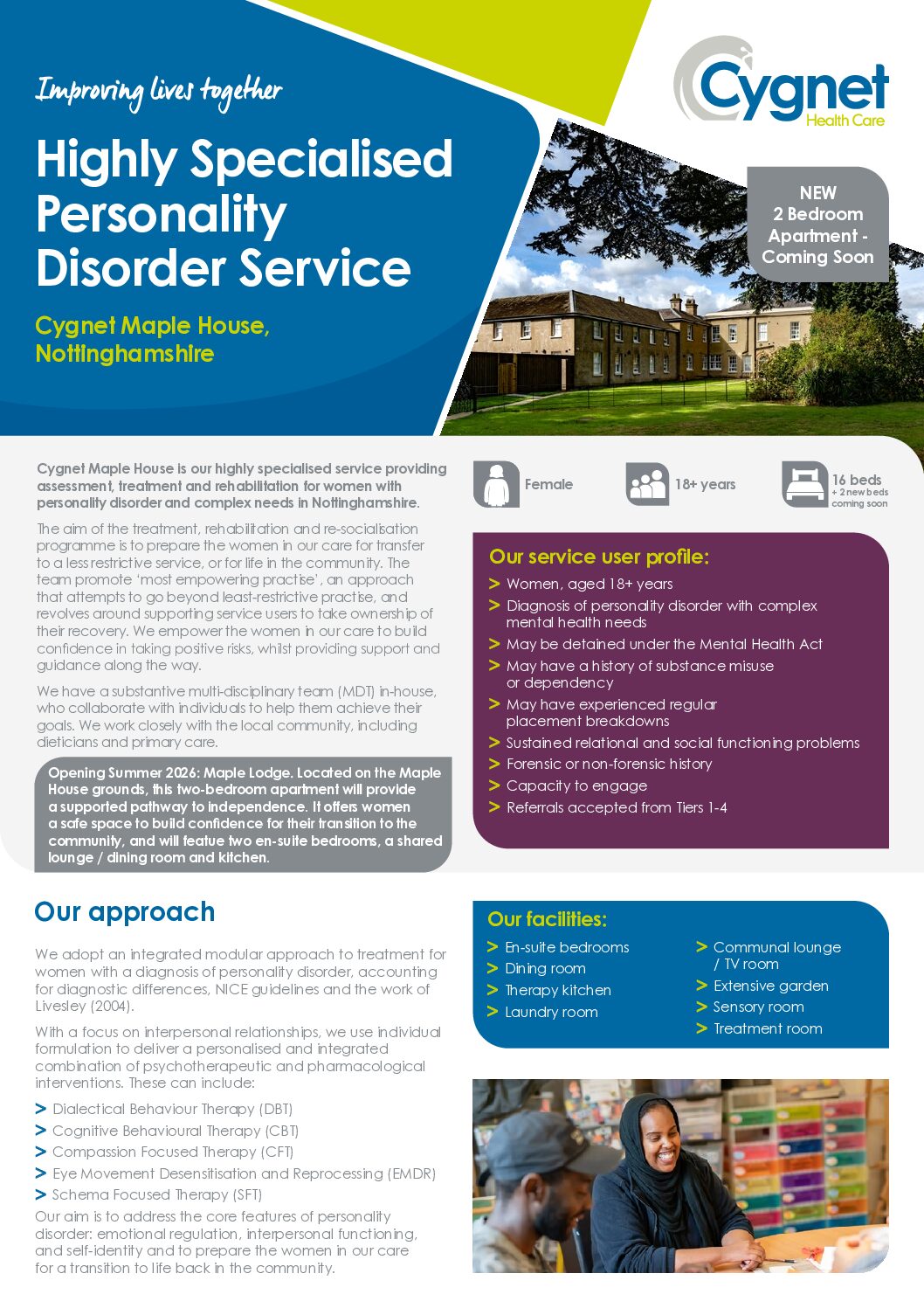Download the Cygnet Maple House flyer PDF