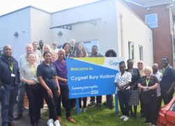Members of the Cygnet Bury Hudson team gathered together outside the hospital