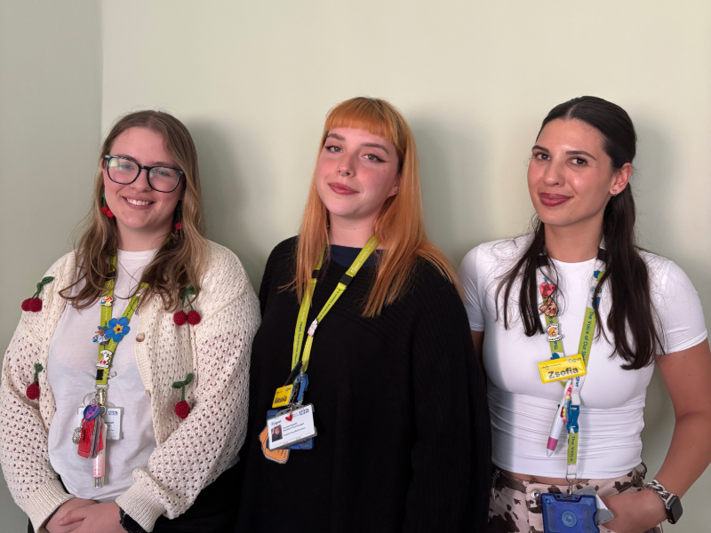 The 3 members of the psychology team leading the project