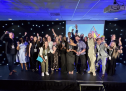 Cygnet shortlisted and winning teams celebrate on stage at Design in Mental Health Awards 2026