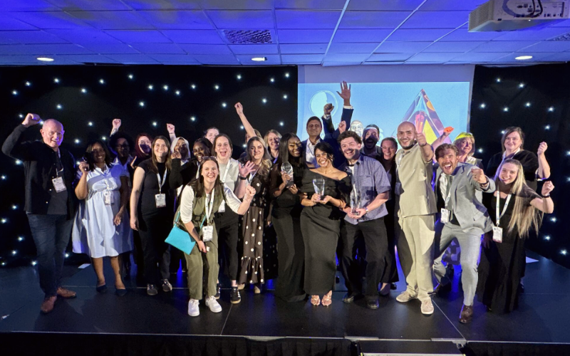 Cygnet shortlisted and winning teams celebrate on stage at Design in Mental Health Awards 2026