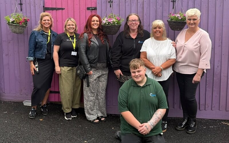 Members of the team at Ty Alarch