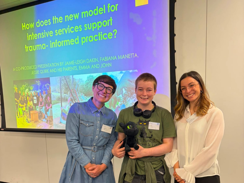 Jessie, Jamie and Fabiana presenting at the QNIC Annual Forum