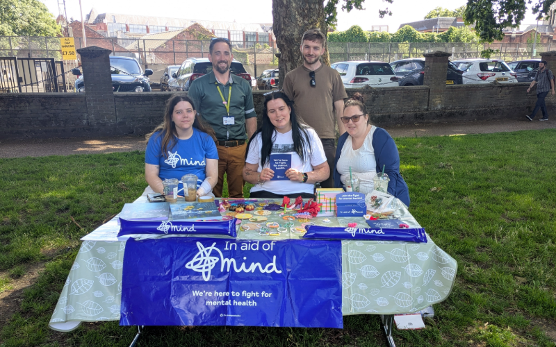 The Ealing team fundraising for Mind in a local park