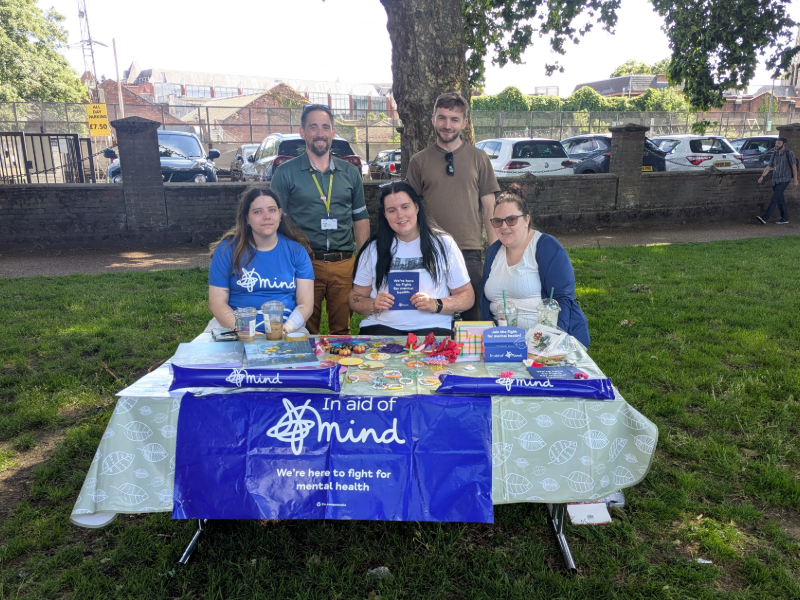 The Ealing team fundraising for Mind in a local park