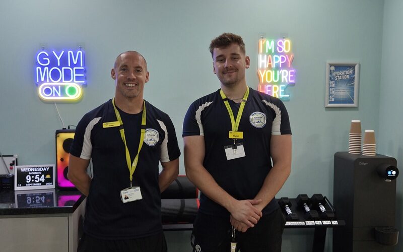 Peter and Ryan from the Active Life team at Cygnet Hospital Taunton