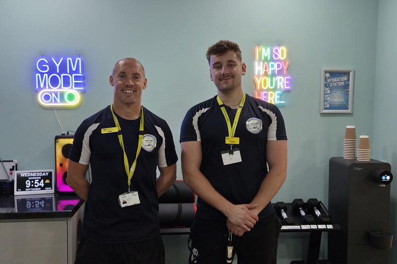 Peter and Ryan from the Active Life team at Cygnet Hospital Taunton