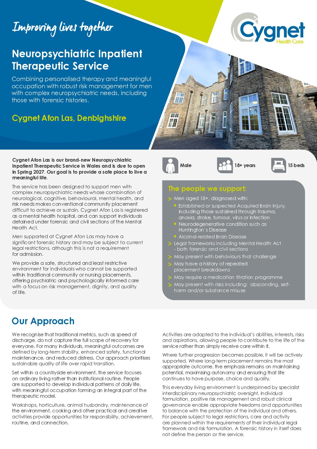 Download the Cygnet Afon Las flyer – English PDF